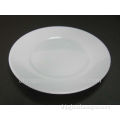 8"milky white glass flat dish